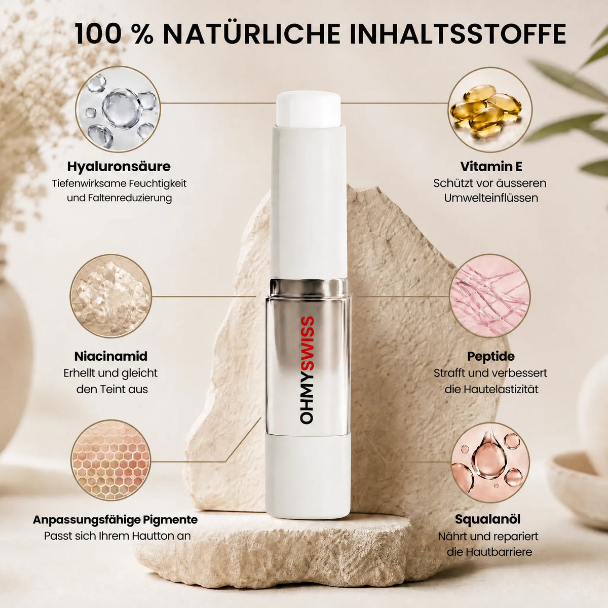 Intelligente Foundation mit integriertem Pinsel OHMYSWISS