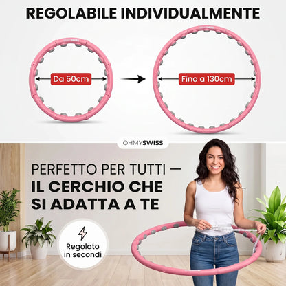 Hula Hoop Intelligent Pro + Fascia Sudorazione OMAGGIO OHMYSWISS