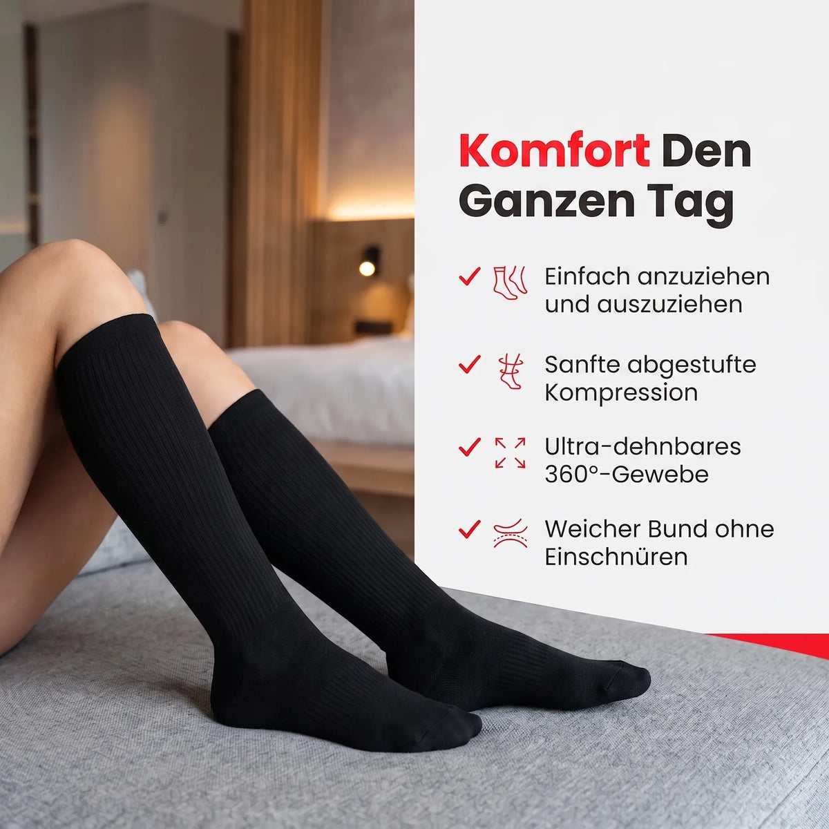 Komfort-Kompressionsstrümpfe OHMYSWISS