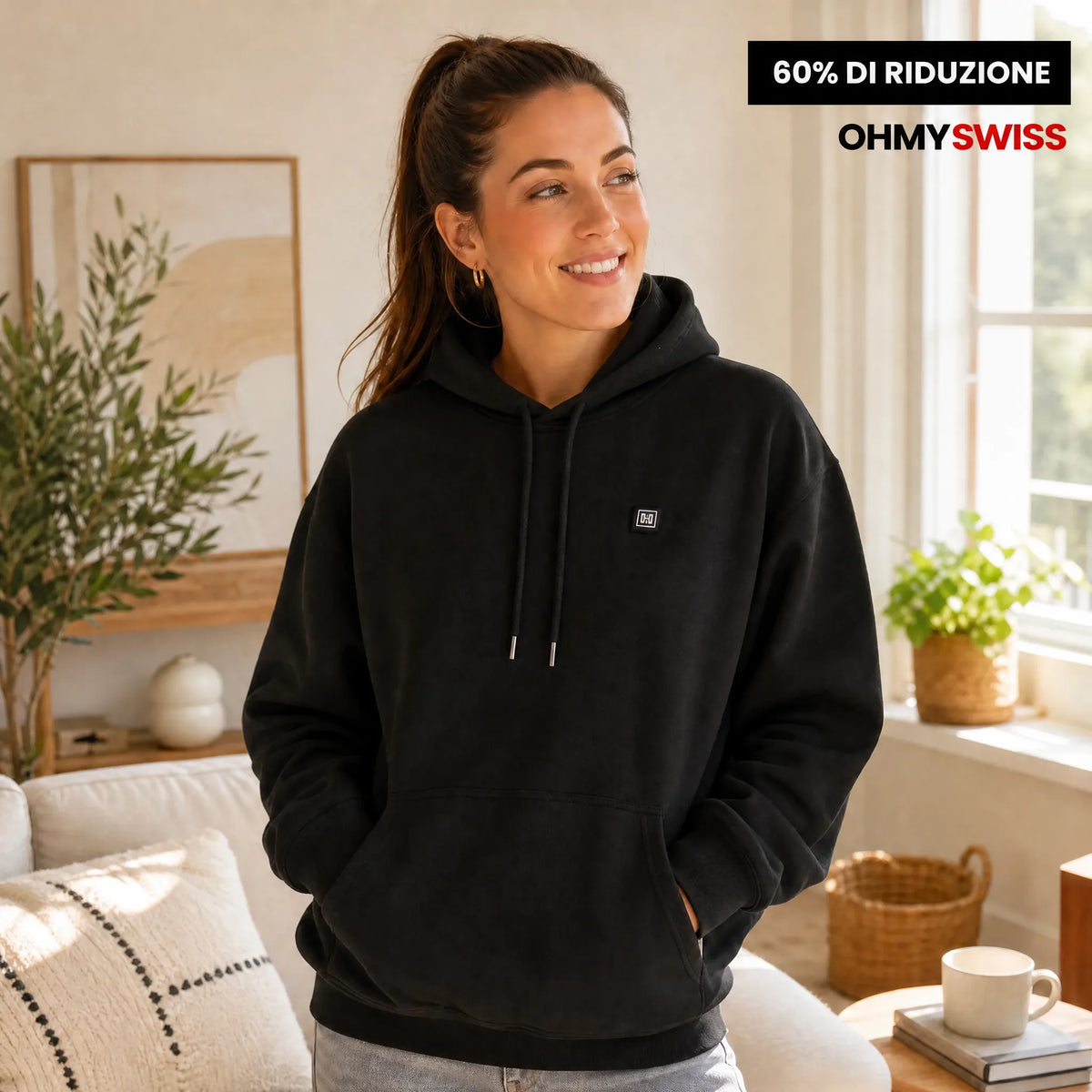 Premium-Heiz-Hoodie von OHMYSWISS