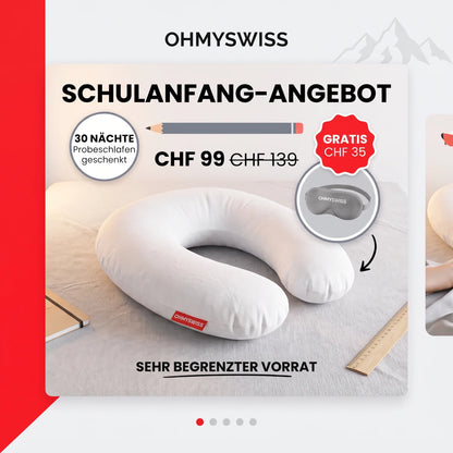 Ergonomisches U-Kissen XXL OHMYSWISS