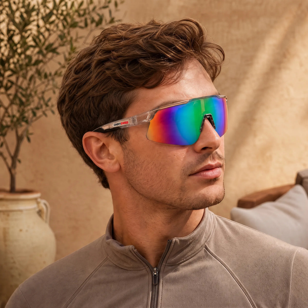 OHMYSWISS PRO Sportbrille mit Antibeschlag-Funktion