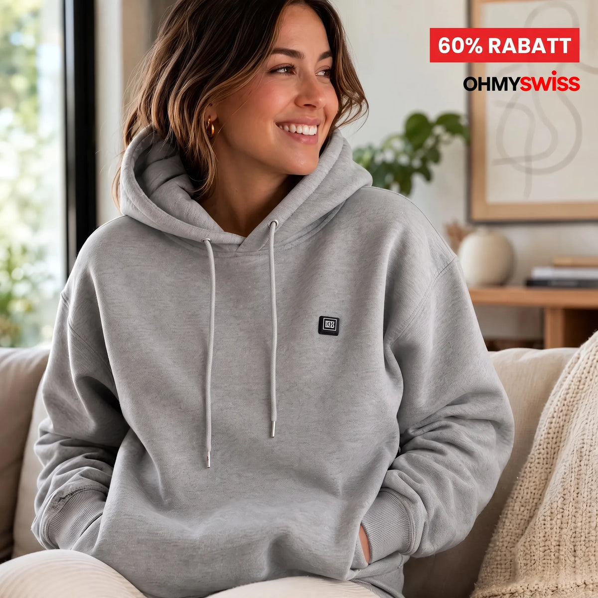 Felpa con cappuccio termica Premium OHMYSWISS