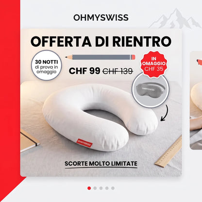 Cuscino Ergonomico a U XXL OHMYSWISS