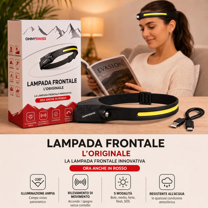 OHMYSWISS 230° LED-Stirnlampe