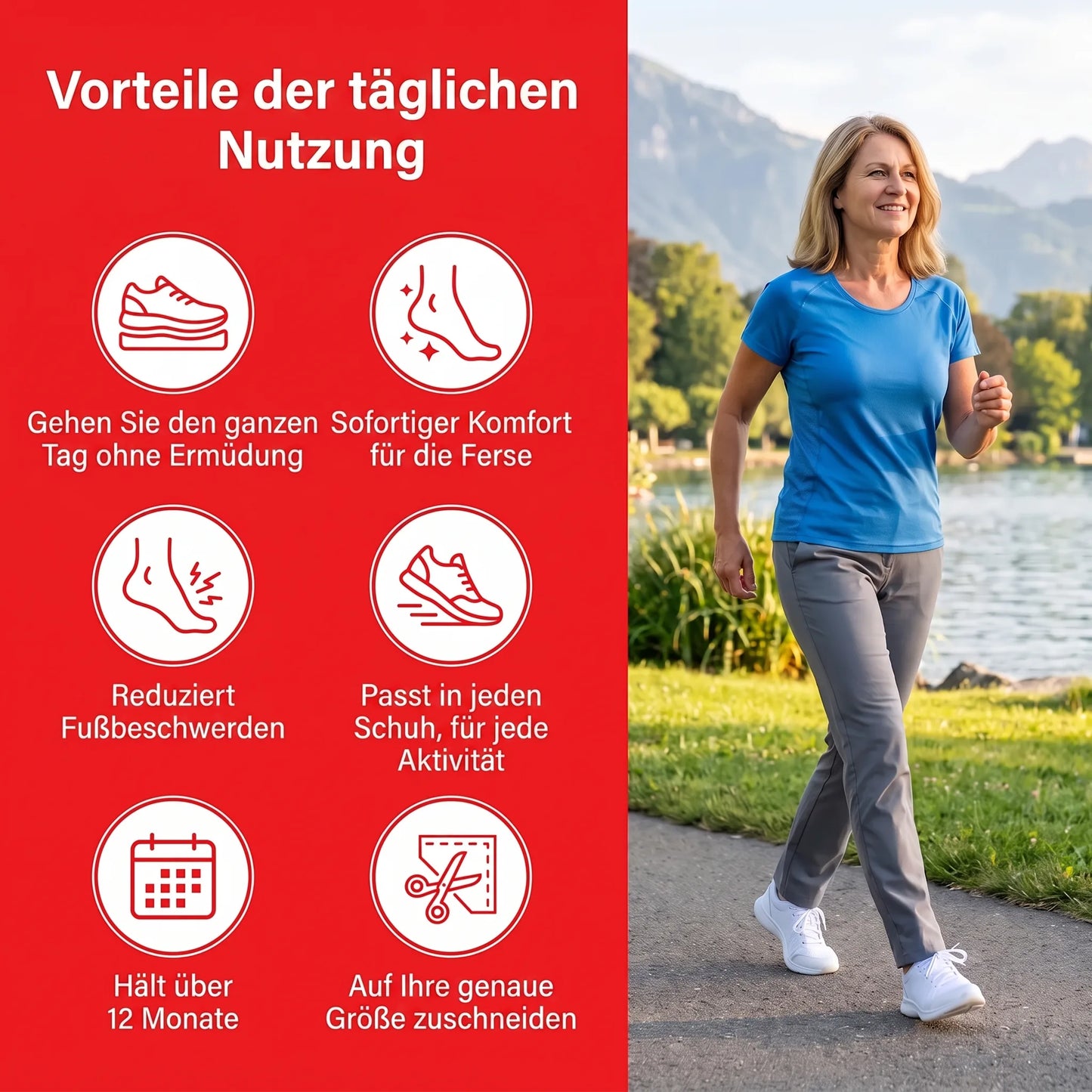 Gel Komfort+ Einlegesohlen OHMYSWISS