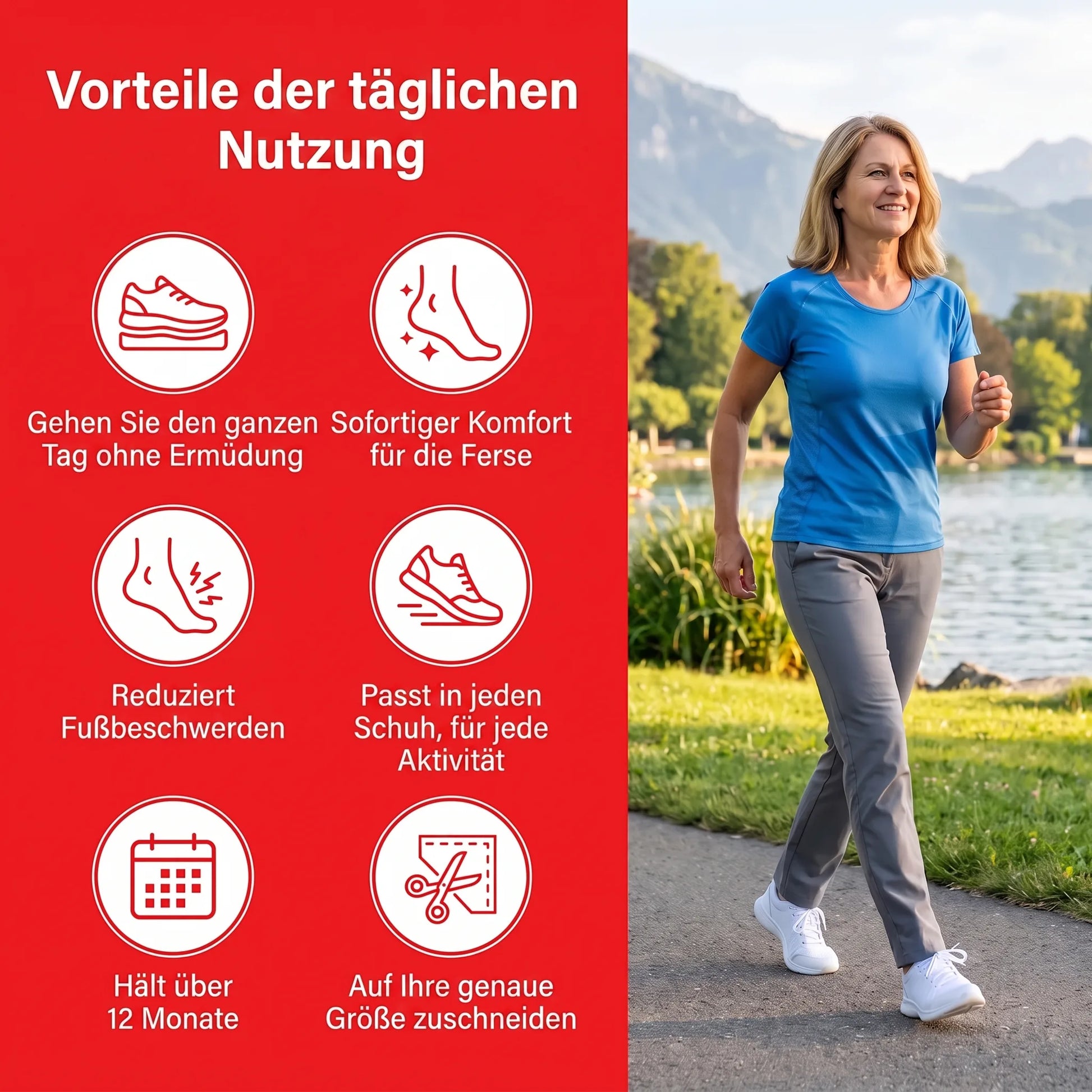 Gel Komfort+ Einlegesohlen OHMYSWISS