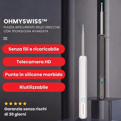 Pulitore auricolare intelligente HD OHMYSWISS