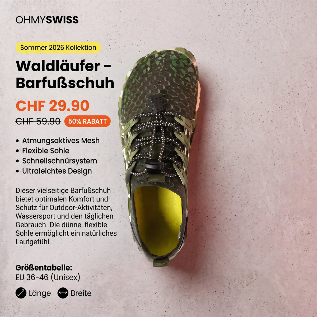 Prismers – Barefoot Multi-Terrain Schuhe OHMYSWISS