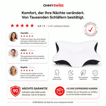 Cuscino ergonomico per il collo Zervikal OHMYSWISS