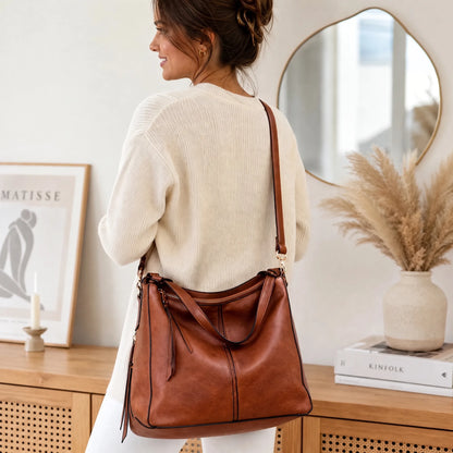 Set da 3 pezzi con borsa Hobo in pelle di lusso OHMYSWISS
