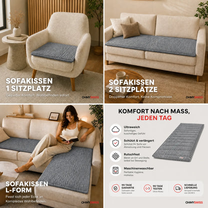 Sofa-Schutzbezug aus Plüsch mit Haarschutz von OHMYSWISS
