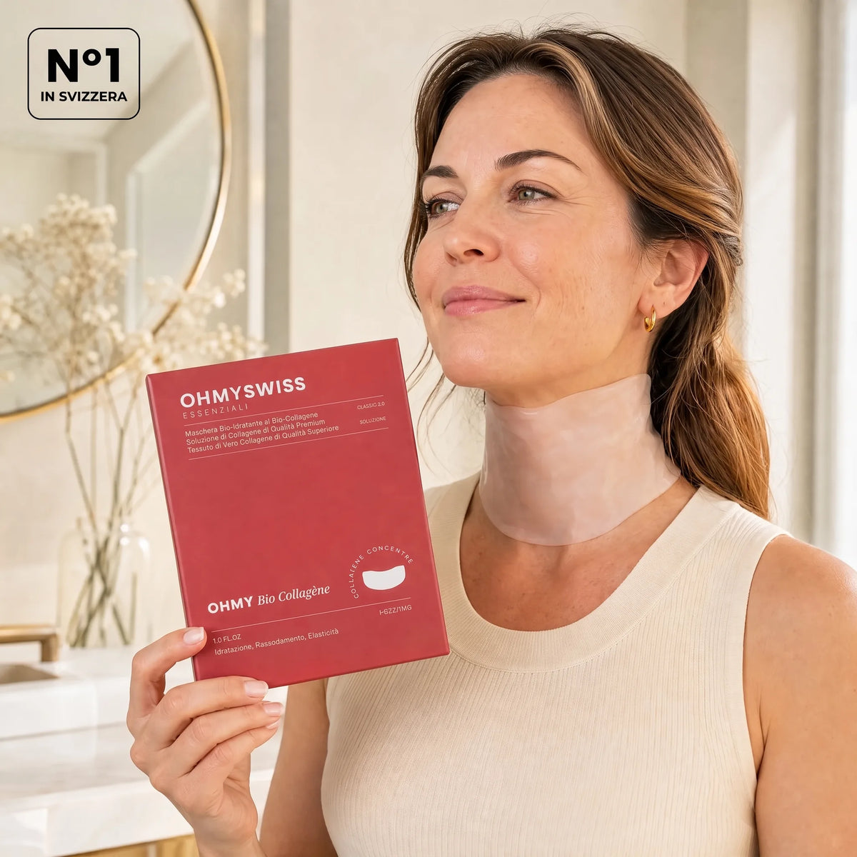 Maschera al Bio-Collagene Collo OHMYSWISS