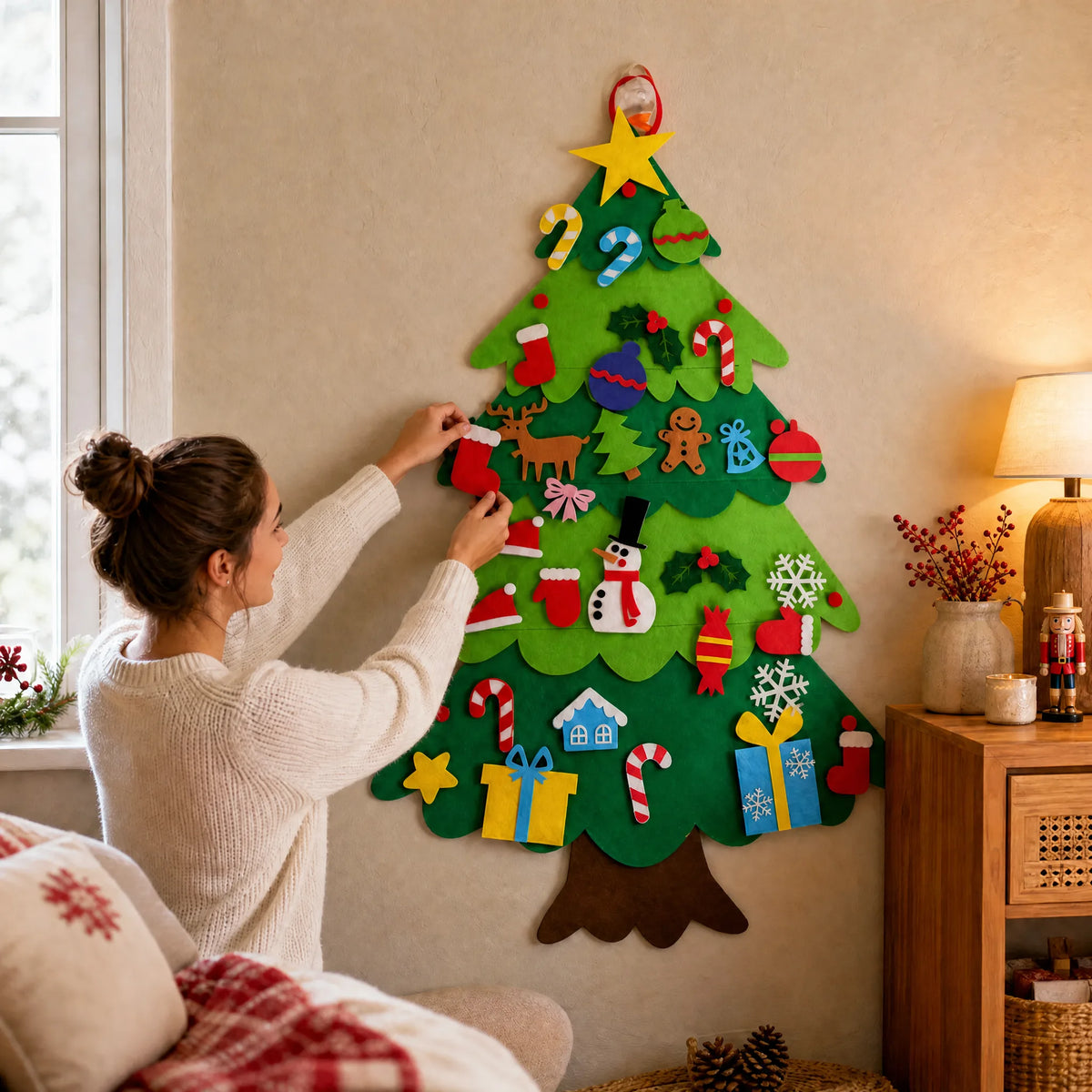 Montessori-Weihnachtsbaum aus Filz von OHMYSWISS