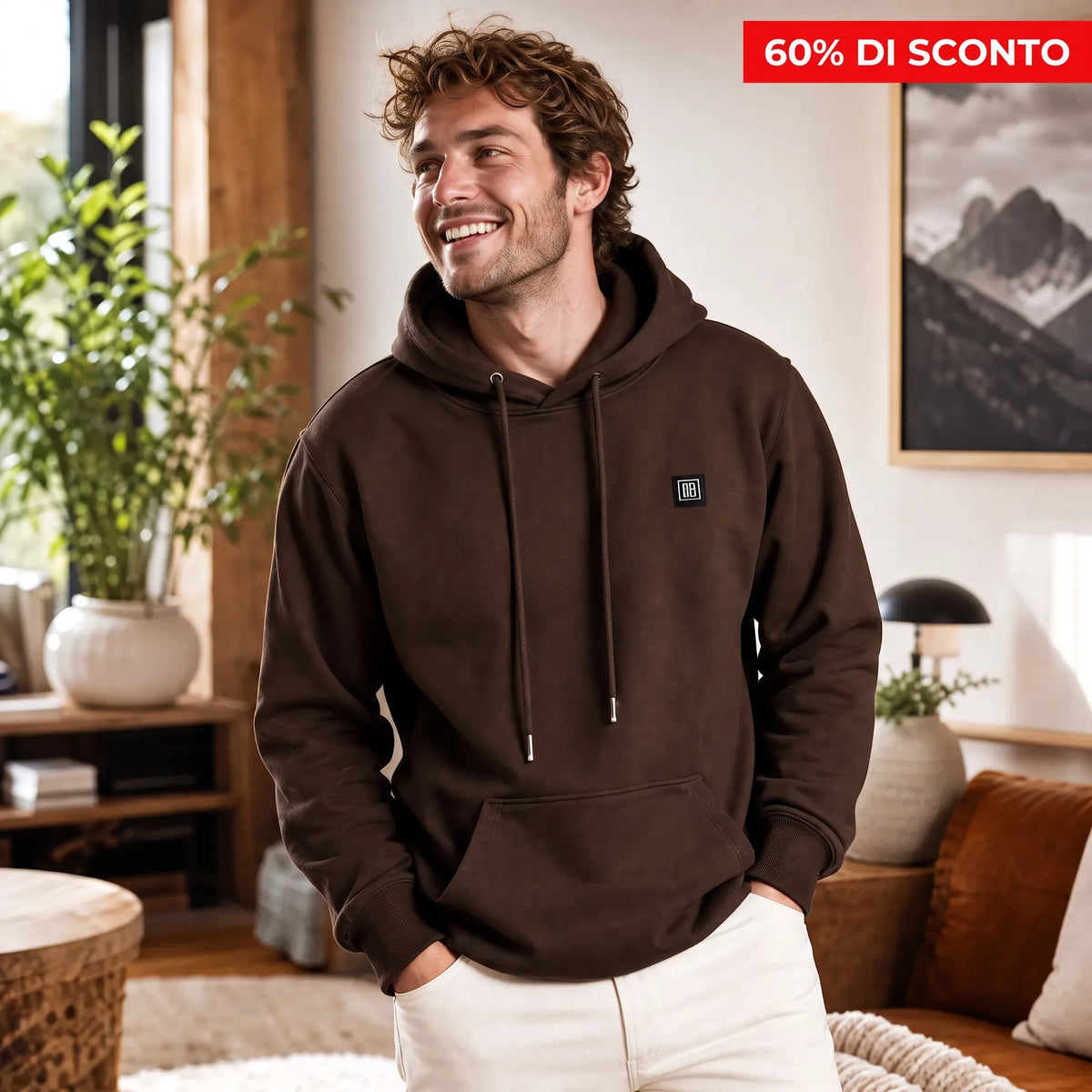 Felpa con cappuccio riscaldante Premium OHMYSWISS