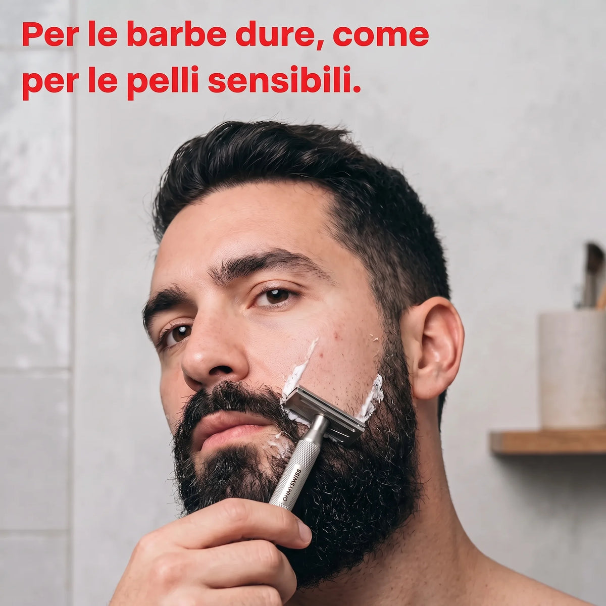 Rasoio di Sicurezza 30° Pelle Sensibile OHMYSWISS