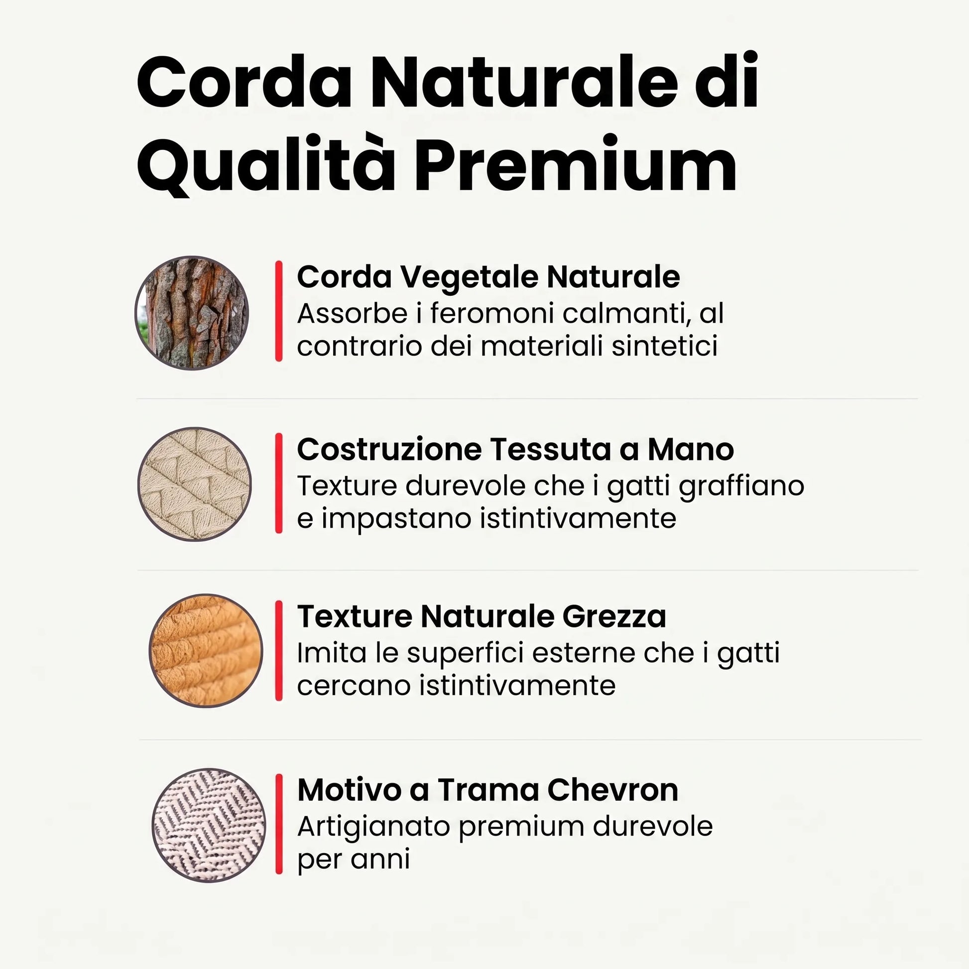 Cuccia Instinct in corda intrecciata per gatti OHMYSWISS