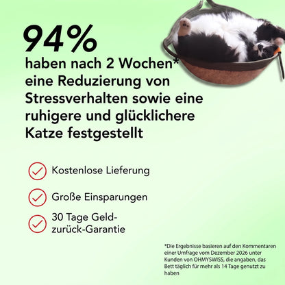Lettino per gatti Instinct in corda intrecciata OHMYSWISS
