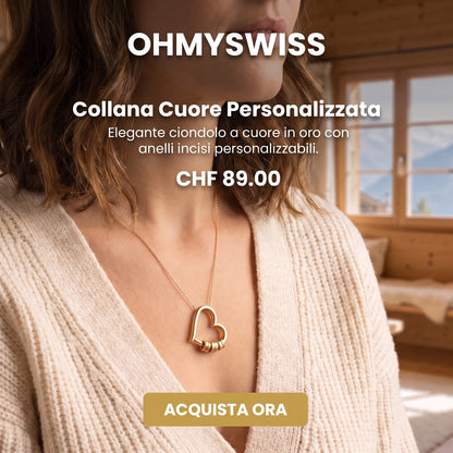 Collana Cuore Nomi Personalizzata OHMYSWISS