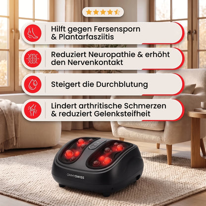 Fodlux Pro – Beheiztes Fußmassagegerät OHMYSWISS