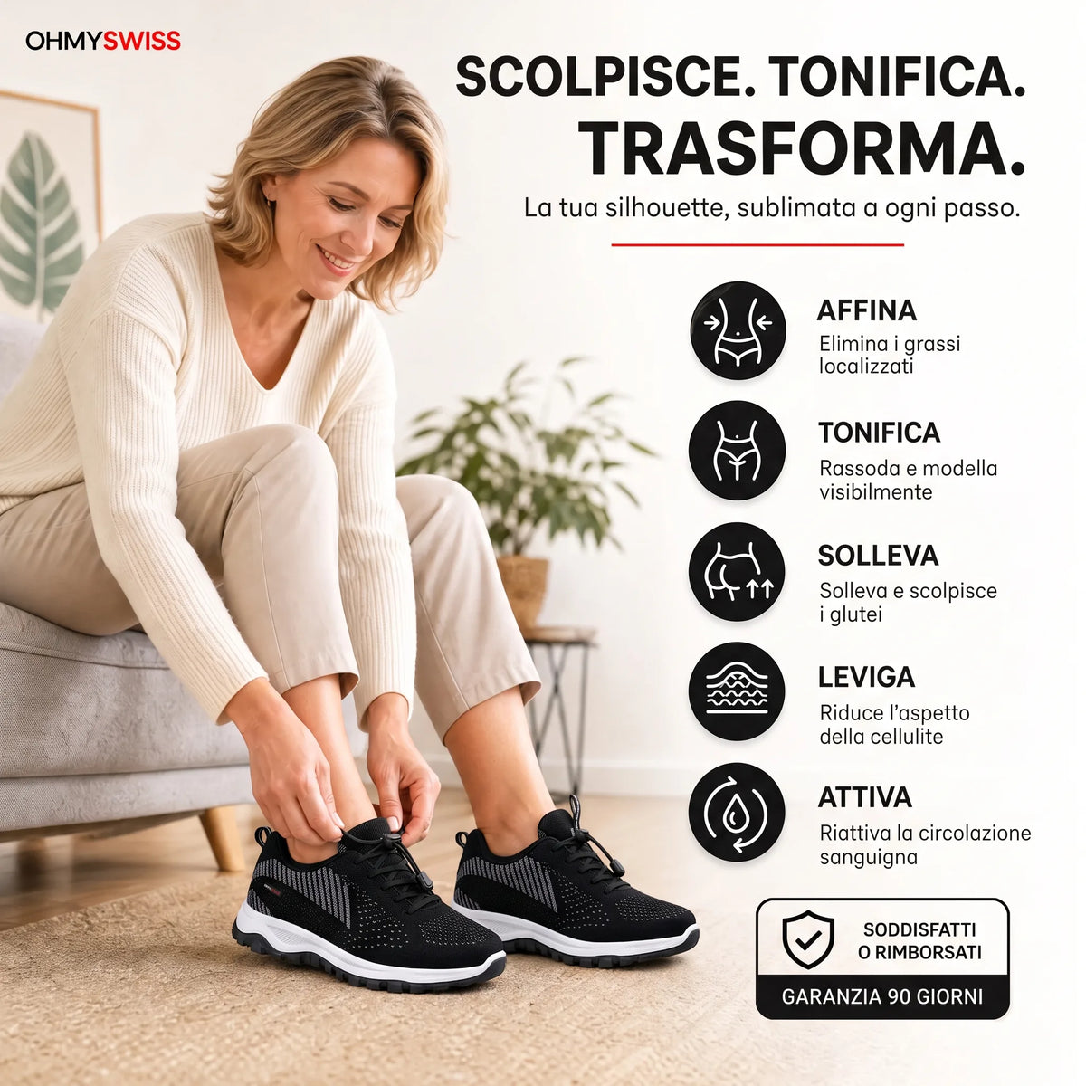 AmpliSoft™ — Sneaker comode per piedi gonfi e larghi OHMYSWISS
