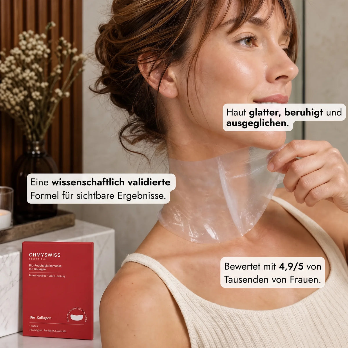 Bio-Kollagen-Halsmaske OHMYSWISS