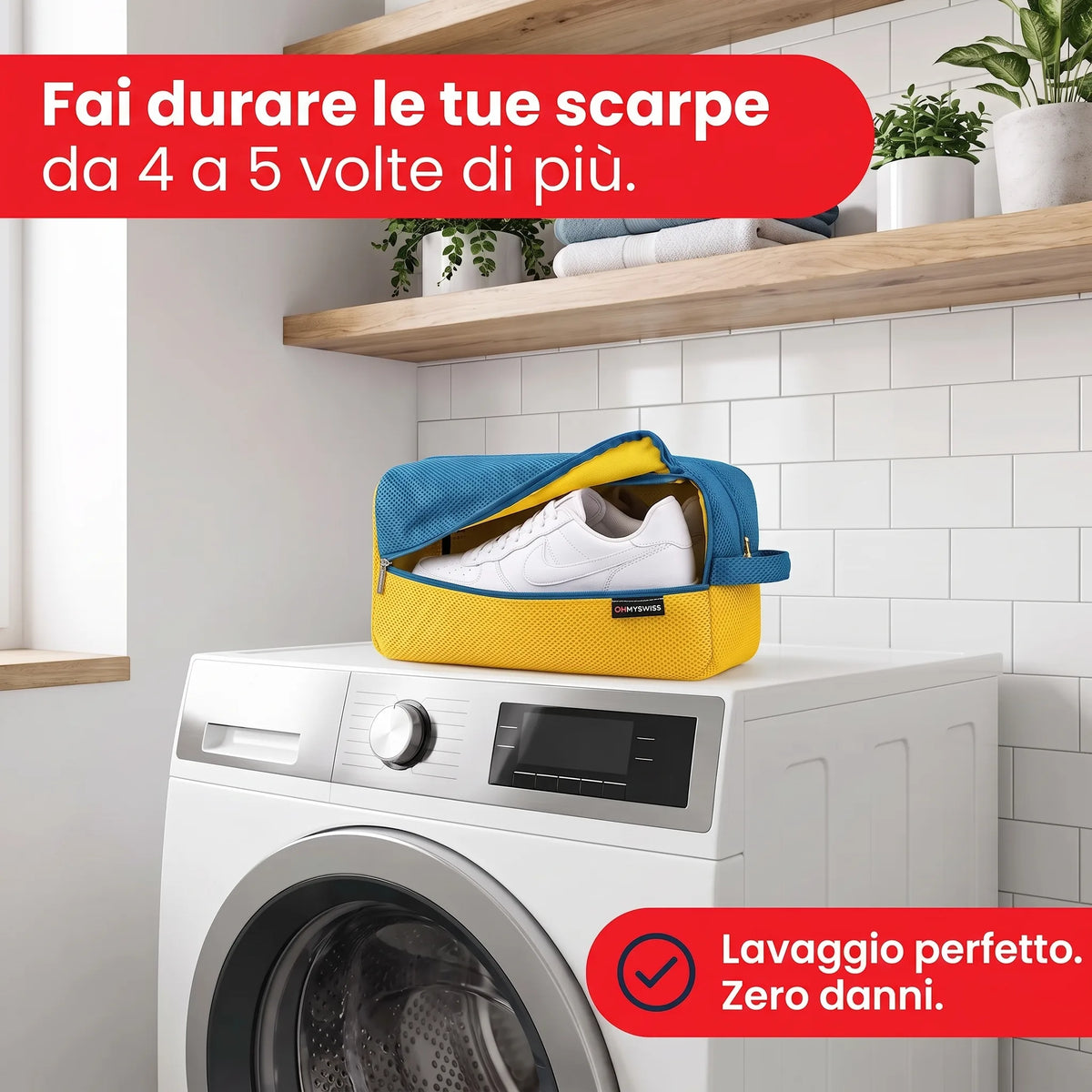 Sacchetto Lavatrice per Scarpe OHMYSWISS