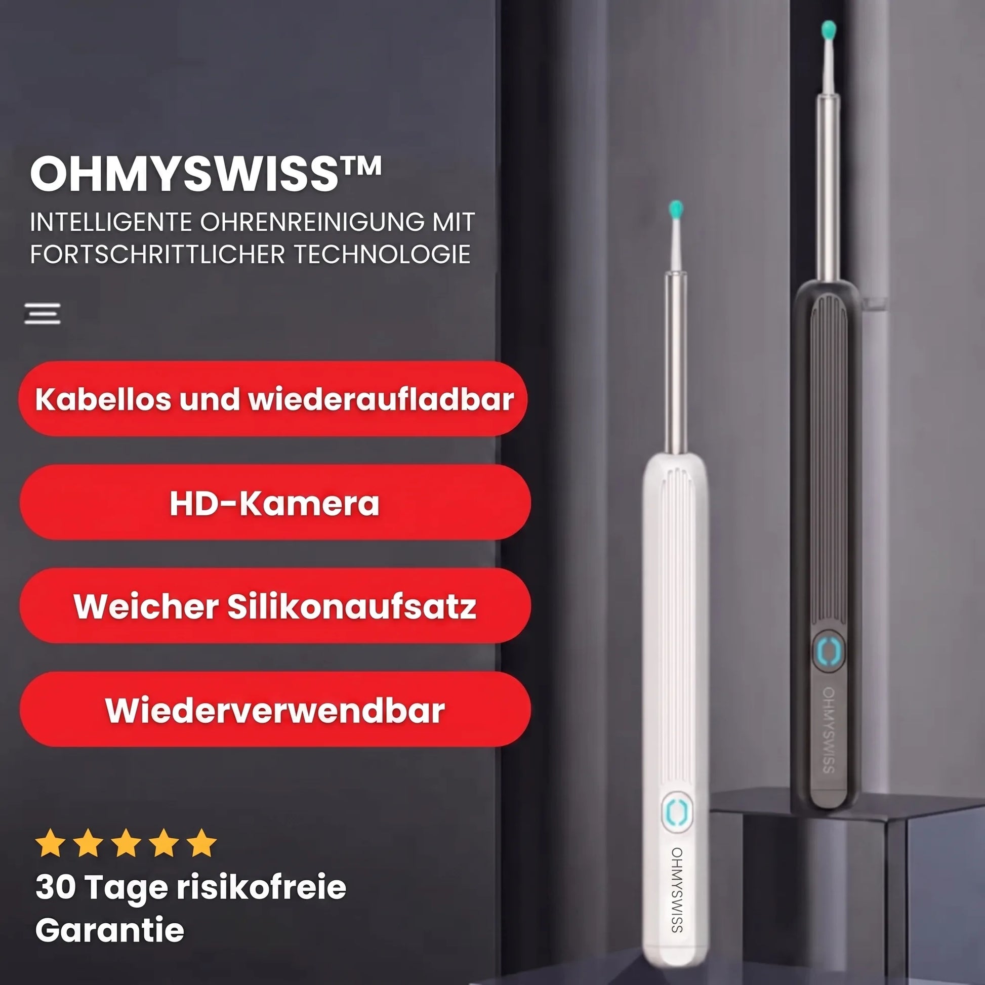 Intelligenter HD Ohrenreiniger OHMYSWISS