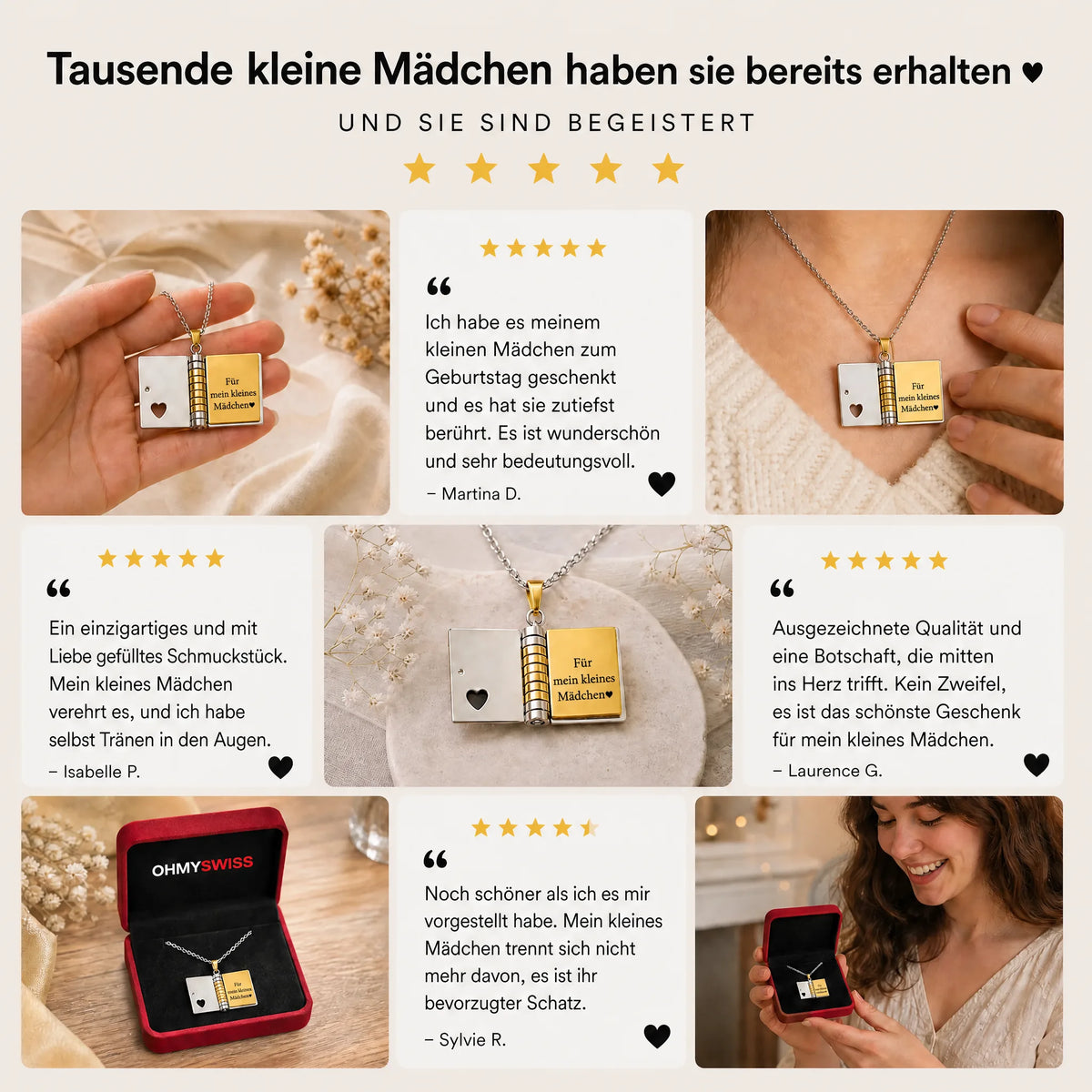 Collana “La mia piccola stella” per mia nipote OHMYSWISS