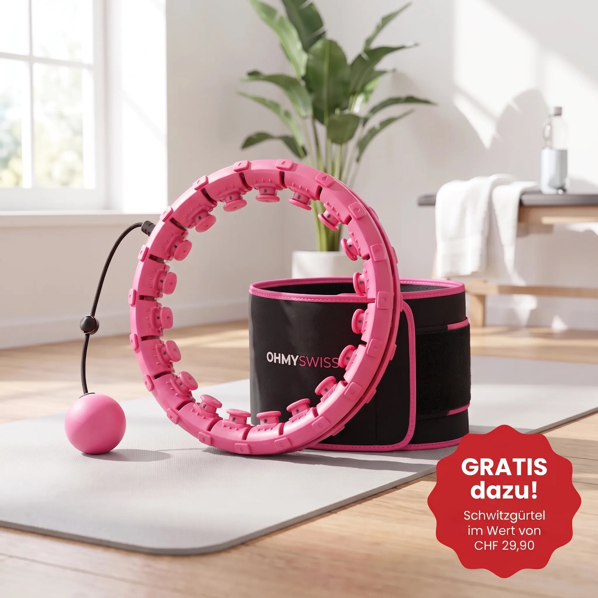 Hula Hoop Intelligent Pro + Schwitzgürtel GRATIS OHMYSWISS