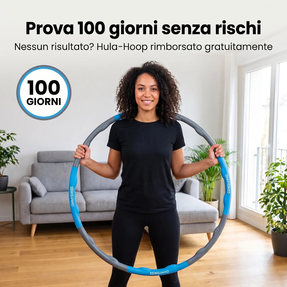 Hula Hoop Intelligent Pro + Fascia Sudorazione OMAGGIO OHMYSWISS