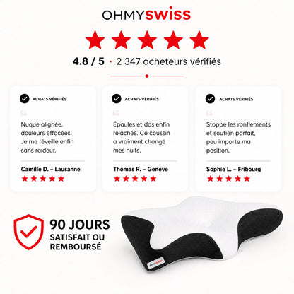 Cuscino ergonomico cervicale OHMYSWISS