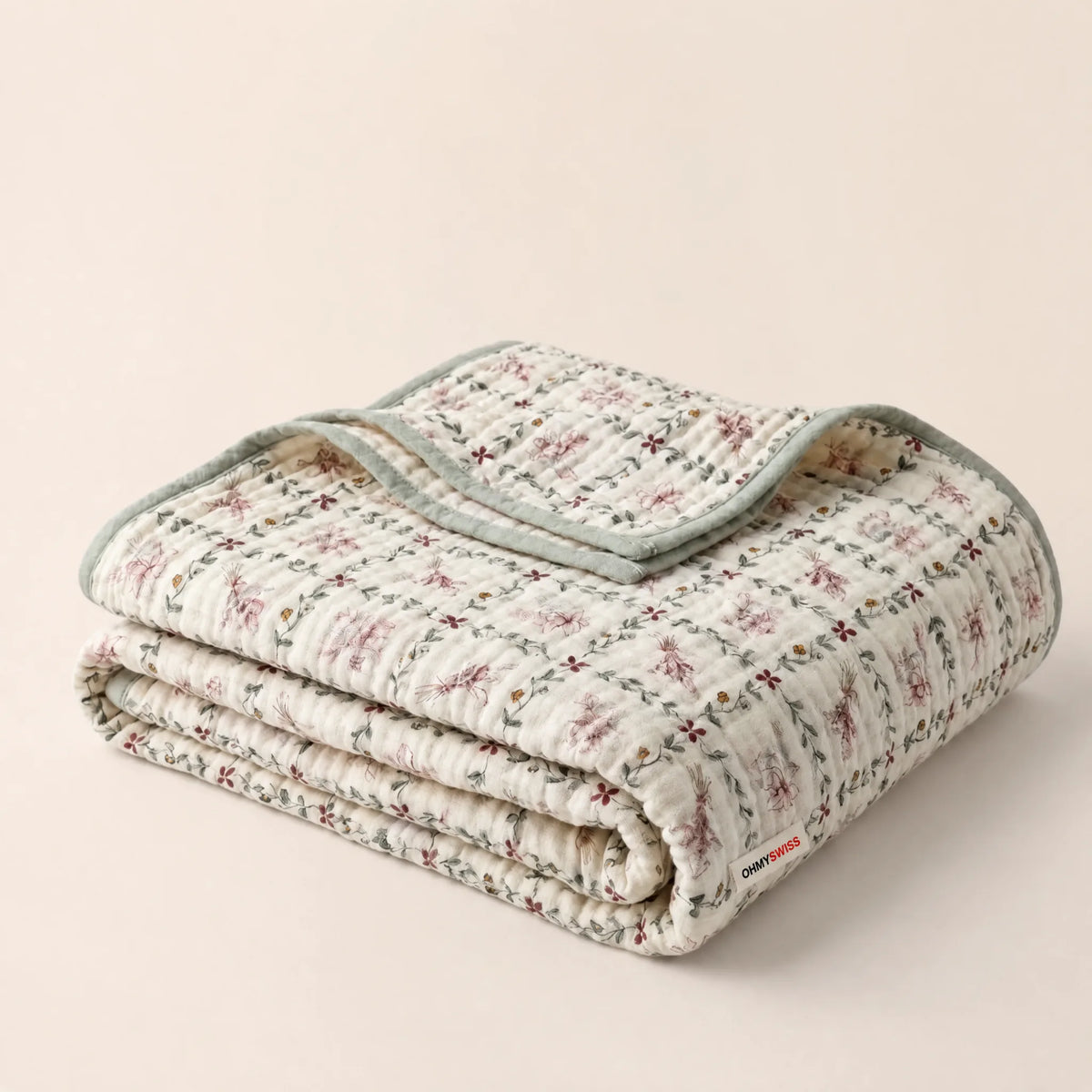 Coperta in mussola 100% cotone – Morbidezza Nuvola OHMYSWISS