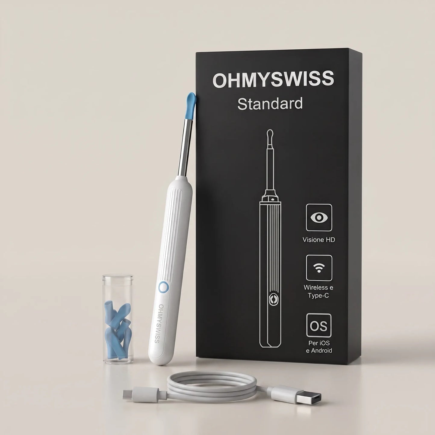 Intelligenter HD-Ohrreiniger von OHMYSWISS