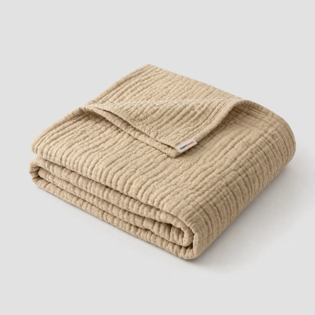 Coperta in mussola 100% cotone – Morbida come una nuvola, perfetta per coccolarsi OHMYSWISS