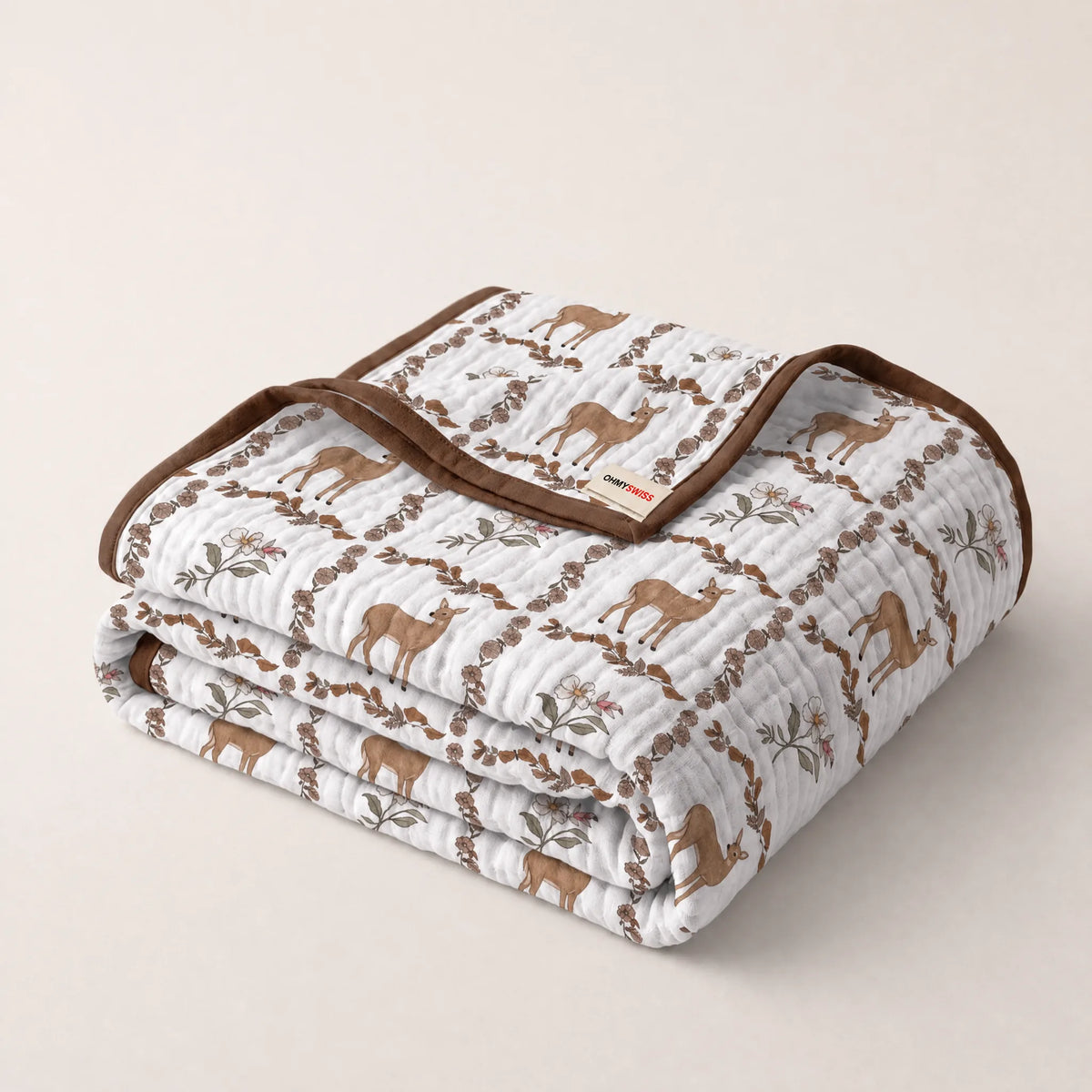 Coperta in mussola 100% cotone – Morbidezza Nuvola OHMYSWISS